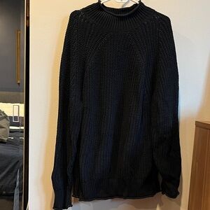 Black J. Crew Rollneck Sweater